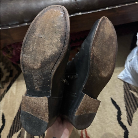 Frye Black Leather Lace Up Boots 8.5 - Picture 4 of 8